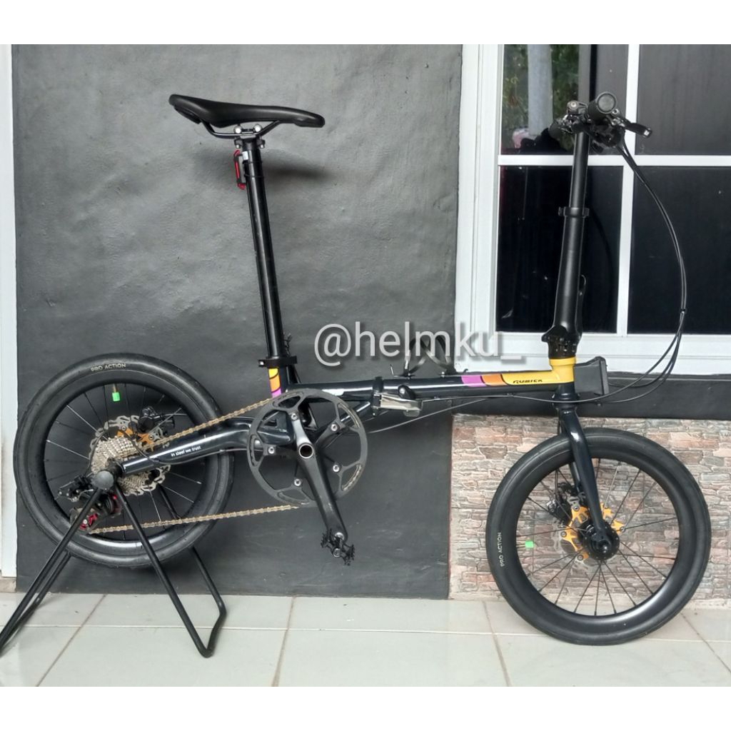 Sepeda Lipat Rubick Gas 16 1 3/8 10 Speed Siap Gowes