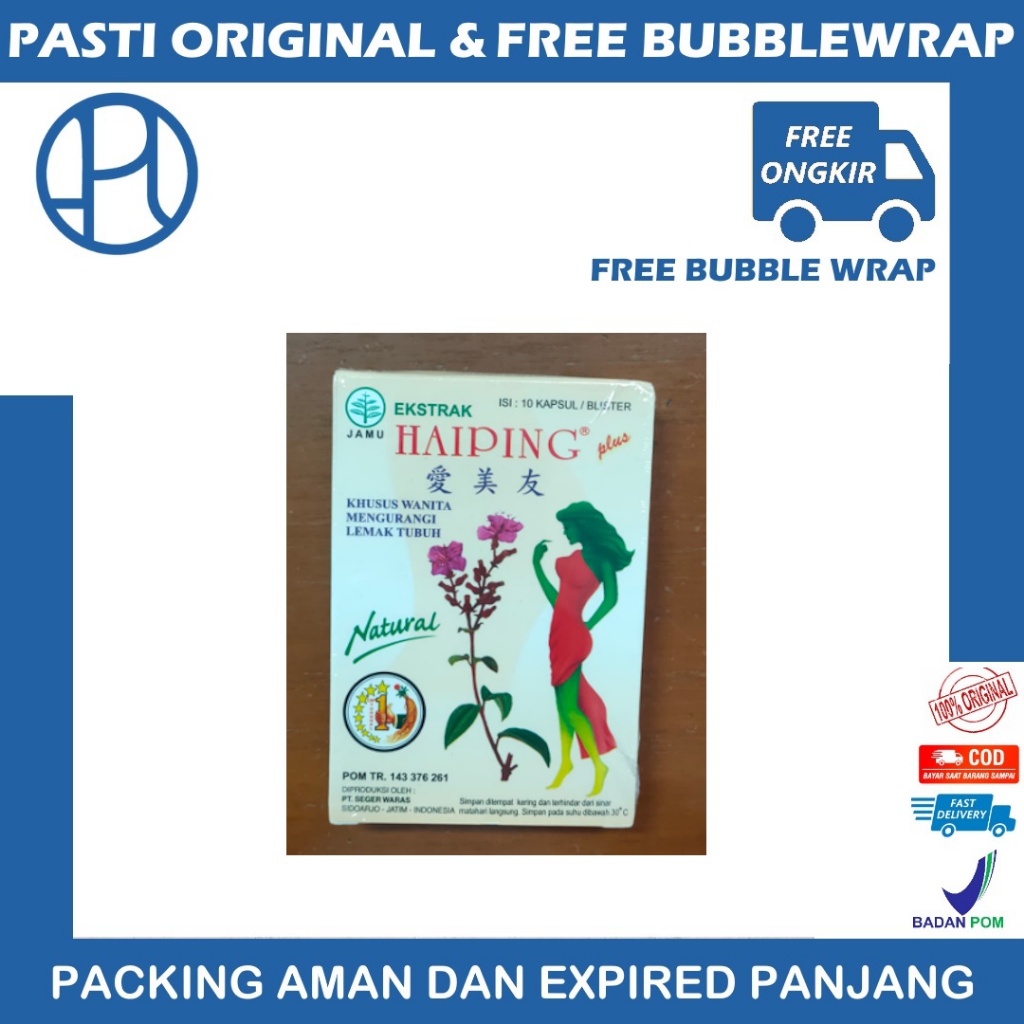 JAMU EKSTRAK HAIPING ISI 10 KAPSUL JAMU PELANGSING HERBAL KURUS