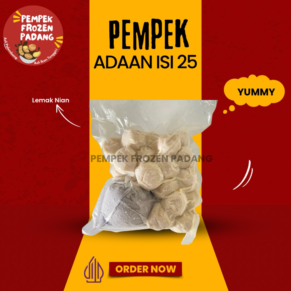 

PEMPEK PALEMBANG FROZEN ISI 25 ADAAN