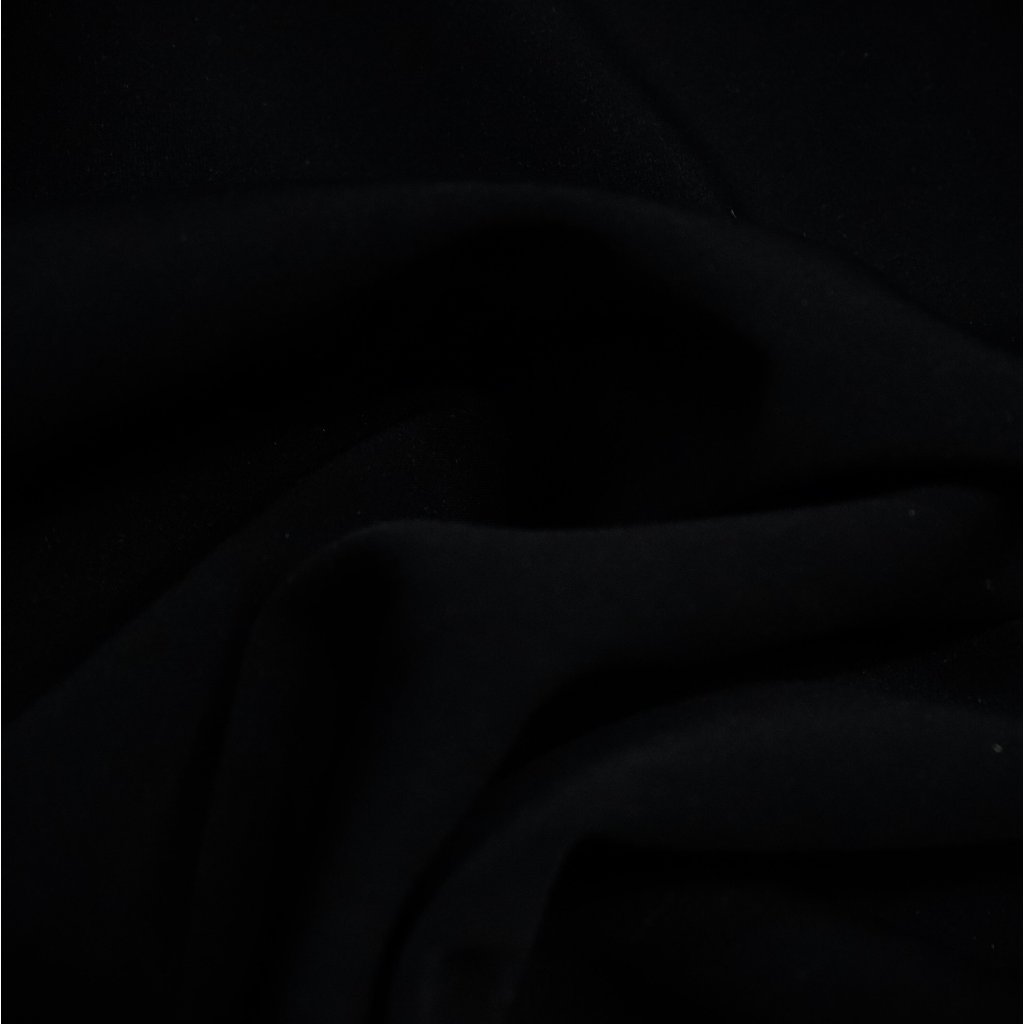 KAIN JET BLACK HIGHTWIST TEBAL(0,5M)/KAIN JAS,KAIN BLAZER,KAIN CELANA Hitam