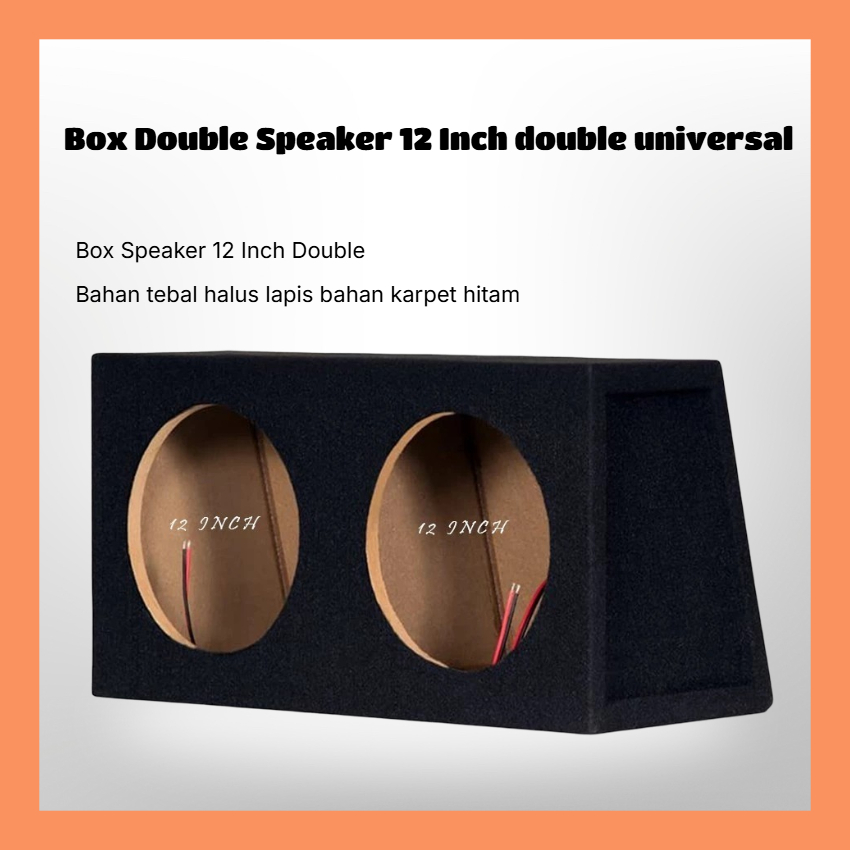 Box Double Speaker 12 Inch double universal