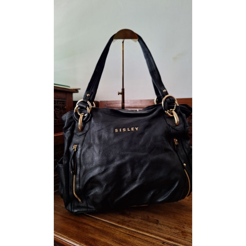 Preloved Tas Kulit Asli Handbag Tas Bahu Tas selempang Tas Fashion wanita Tas Hobo SISLEY