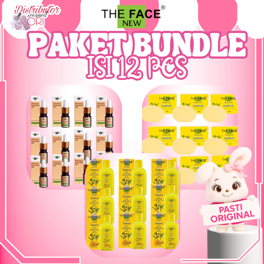 [PAKET ISI 12] Temulawak THE FACE Paket 100% Asli Original BPOM BUNDLE BUNDLING HEMAT LUSINAN