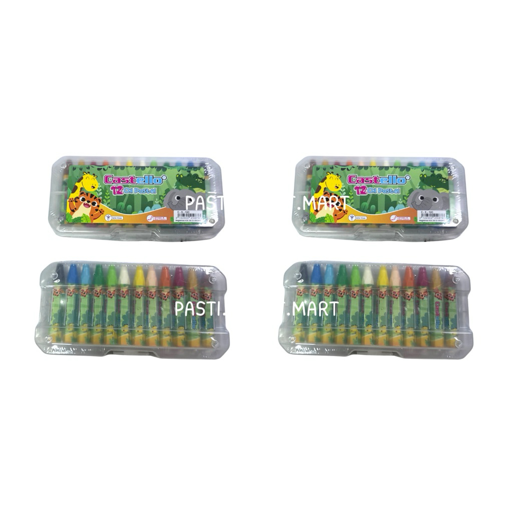 

CRAYON 12 WARNA | 12 OIL PASTEL CASTELLO ORIGINAL