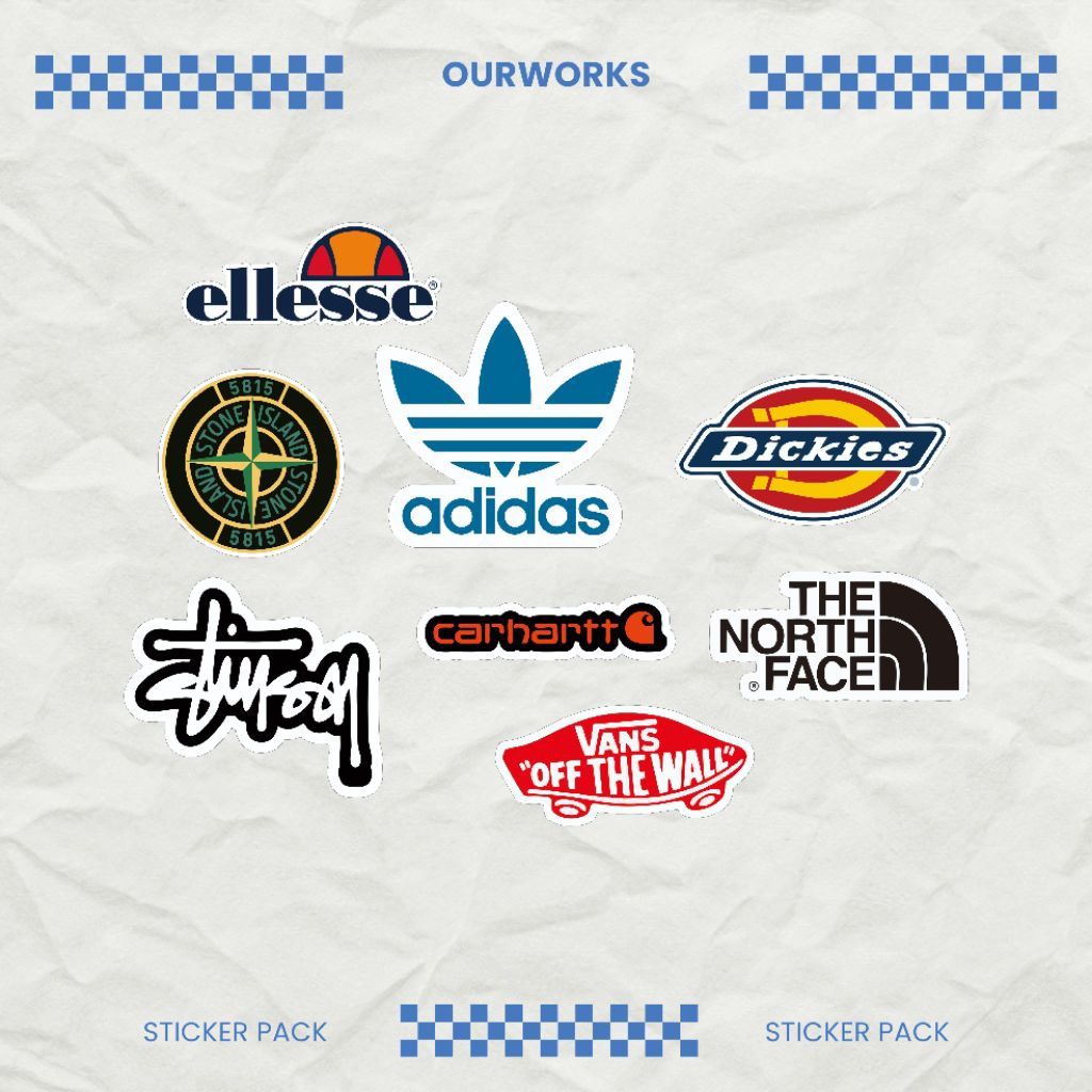 STIKER PACK - STIKER CASUAL - STIKER BRAND - STIKER VINTAGE - STIKER HELM - STIKER LAPTOP - AKSESORI