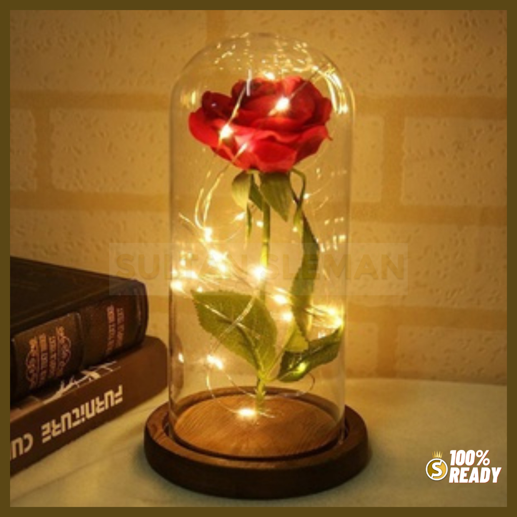 [PROMO] Lampu Hias LED Bunga Mawar / Lampu LED Bunga Mawar Dekorasi / Kado Hiasan Ruangan