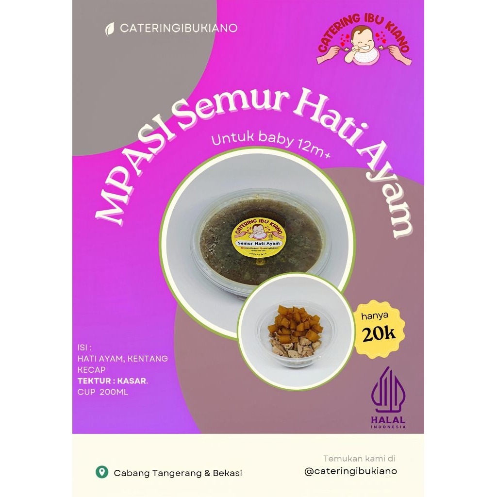

Semur Hati Ayam MPASI Frozen Bekasi