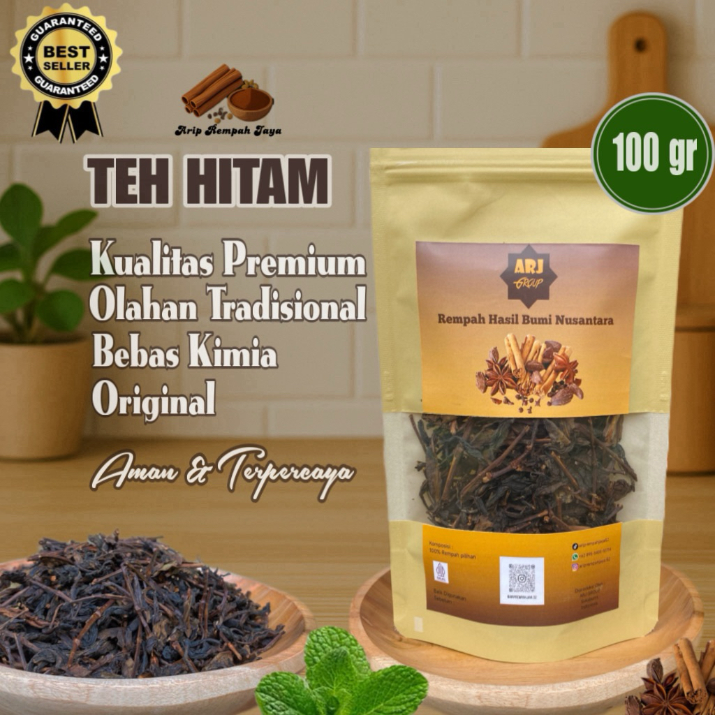 

Teh Hitam Original 100 gram || Olahan Tradisional Petani || Alami Tanpa Kimia