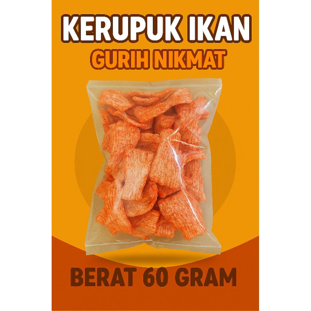 

KERUPUK IKAN 50 gr//Teman asik setiap saat