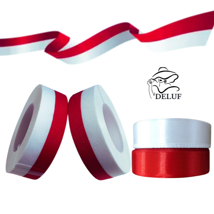 

Pita Ecer Merah Putih Ukuran 0,5inch Panjang 50cm