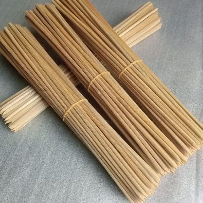 tusuk sate 40 cm Tusukan stik bambu Tebal 6,5  mm tusuk sate seafood ujung runcing per 50 pcs Tusuk 