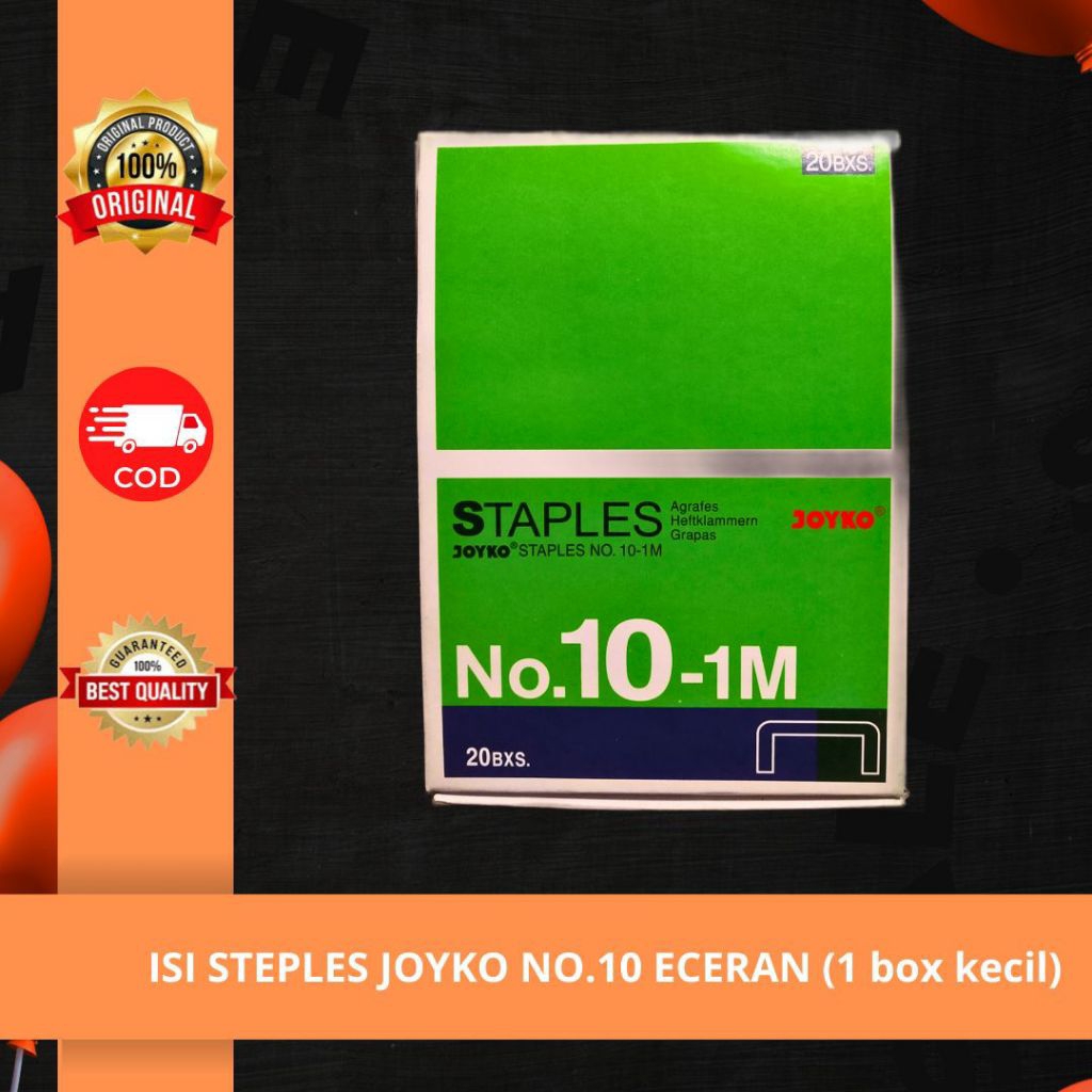 

Isi Staples Joyko No 10 | isi stapler | eceran (1 box)