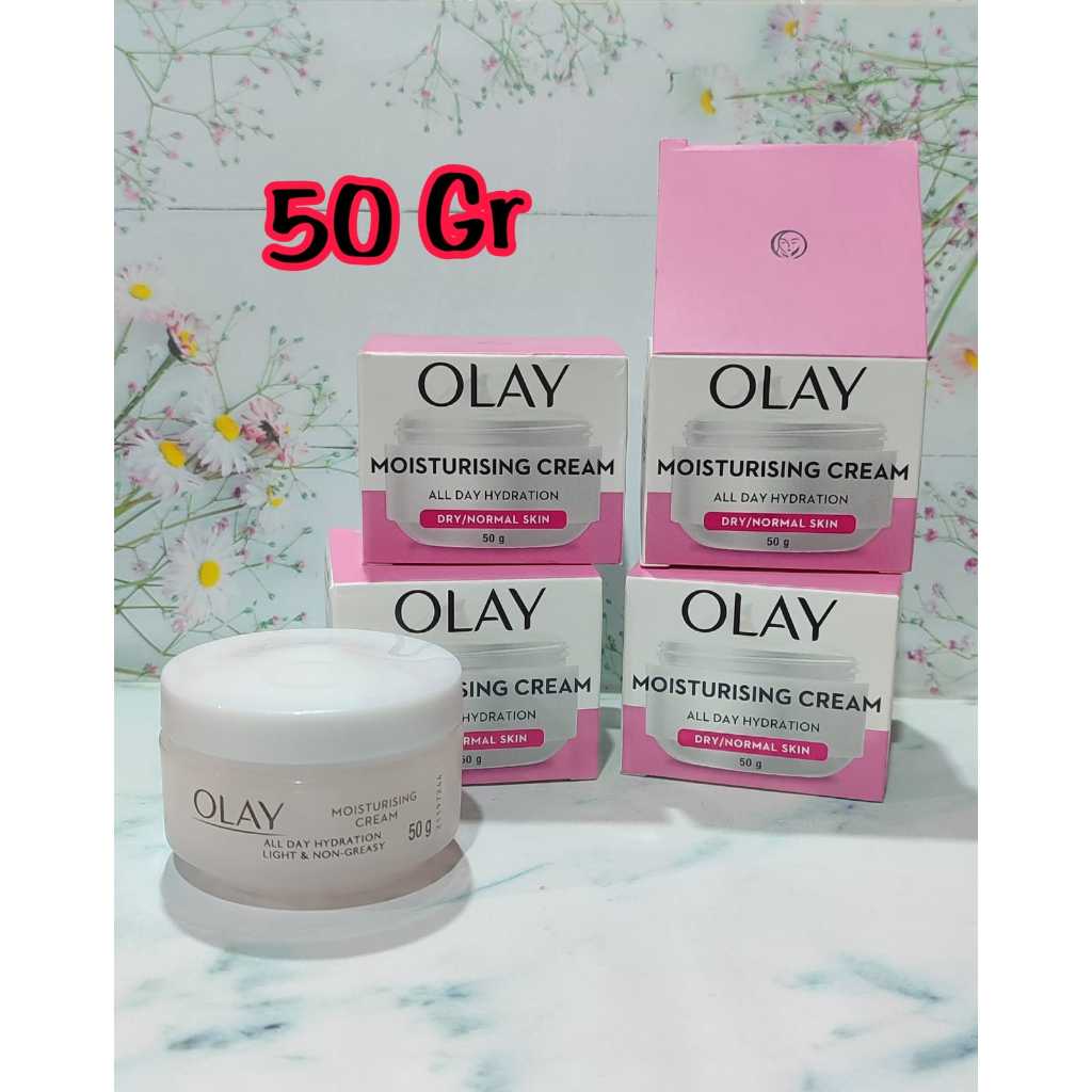 Olay Krim Pelembab Pencerah Wajah Natural White Moisturising Cream Brightening Skincare 50g