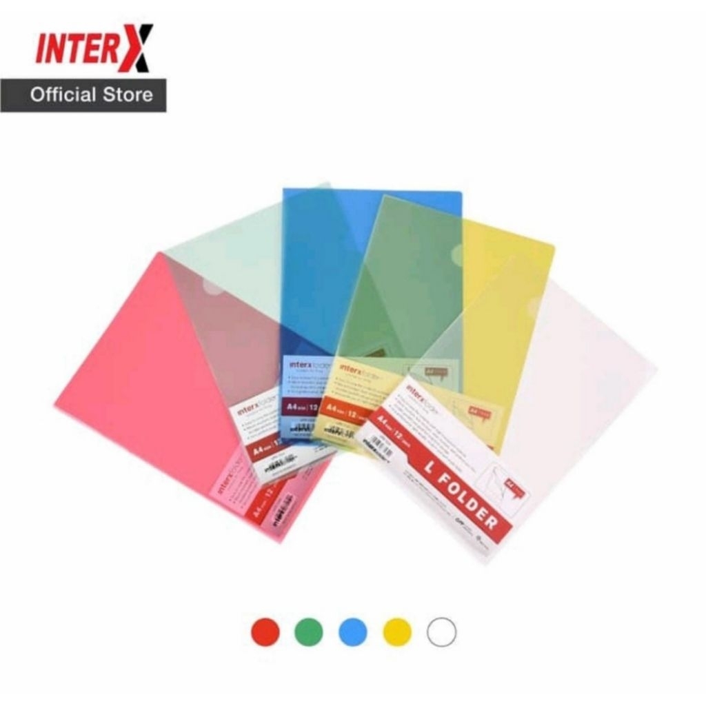 

Map L A4 inter x Tebal (12 pcs) / map plastik/clear sleeve