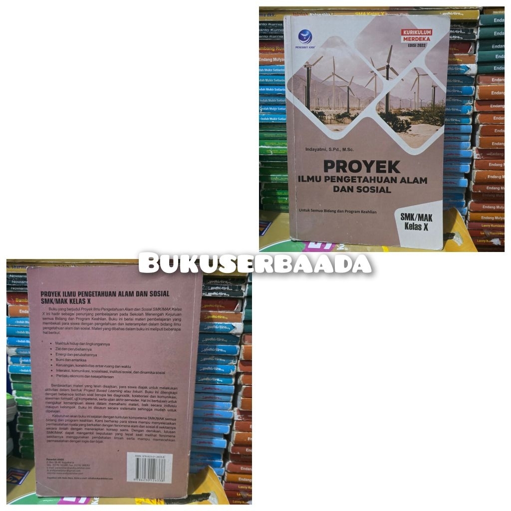 BUKU BEKAS ANDI - PROYEK ILMU PENGETAHUAN ALAM DAN SOSIAL KELAS 1 SMK KURIKULUM MERDEKA
