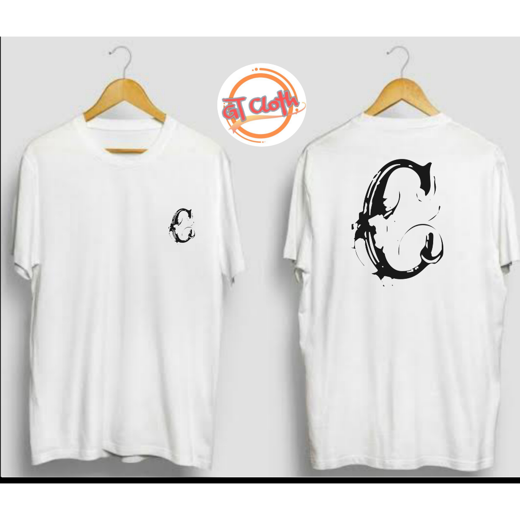Logo Inisial Nama Huruf C Font Nasty Baju Kaos Distro Premium Pria Wanita Combed30s