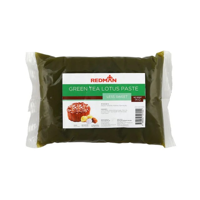 

redman mooncake filling green tea lotus less sweet isian mooncake 1kg