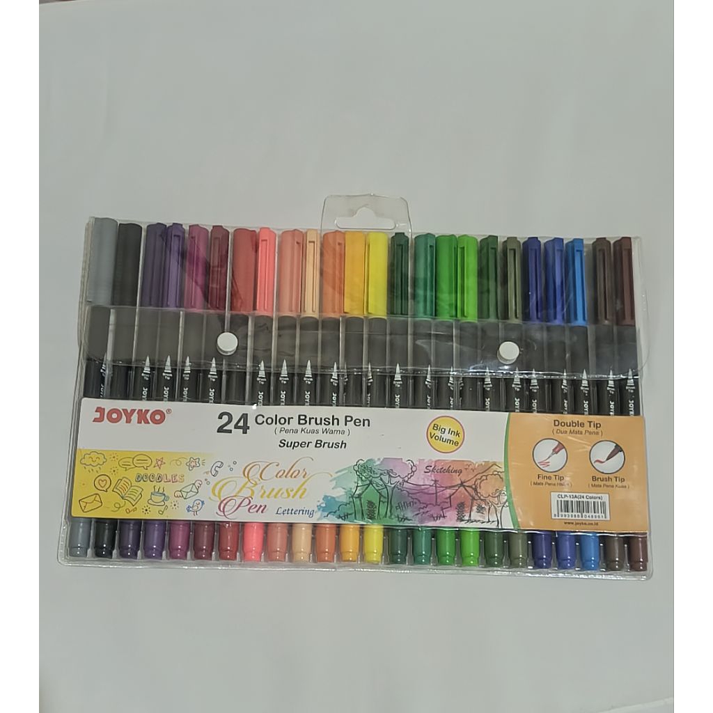 

Preloved Brush Pen Joyko CLP-13 Premium Series 24 Warna – Jarang Pakai