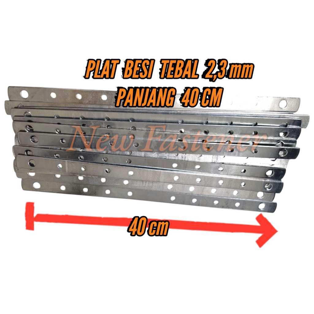 PLAT BESI TEBAL | BRAKET BESI LUBANG 2,3MM.