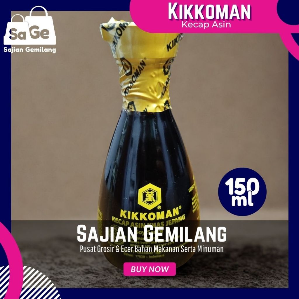 

[TURUN HARGA] Kikkoman Kecap Asin Jepang 150ml – Rasa Autentik – Grosir Sajian Gemilang
