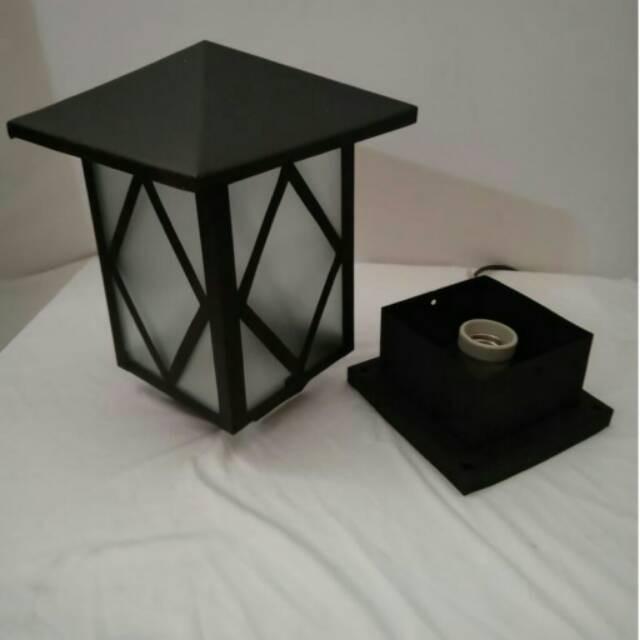 Lampu hias pilar taman bagus minimalis. Lampu unik.