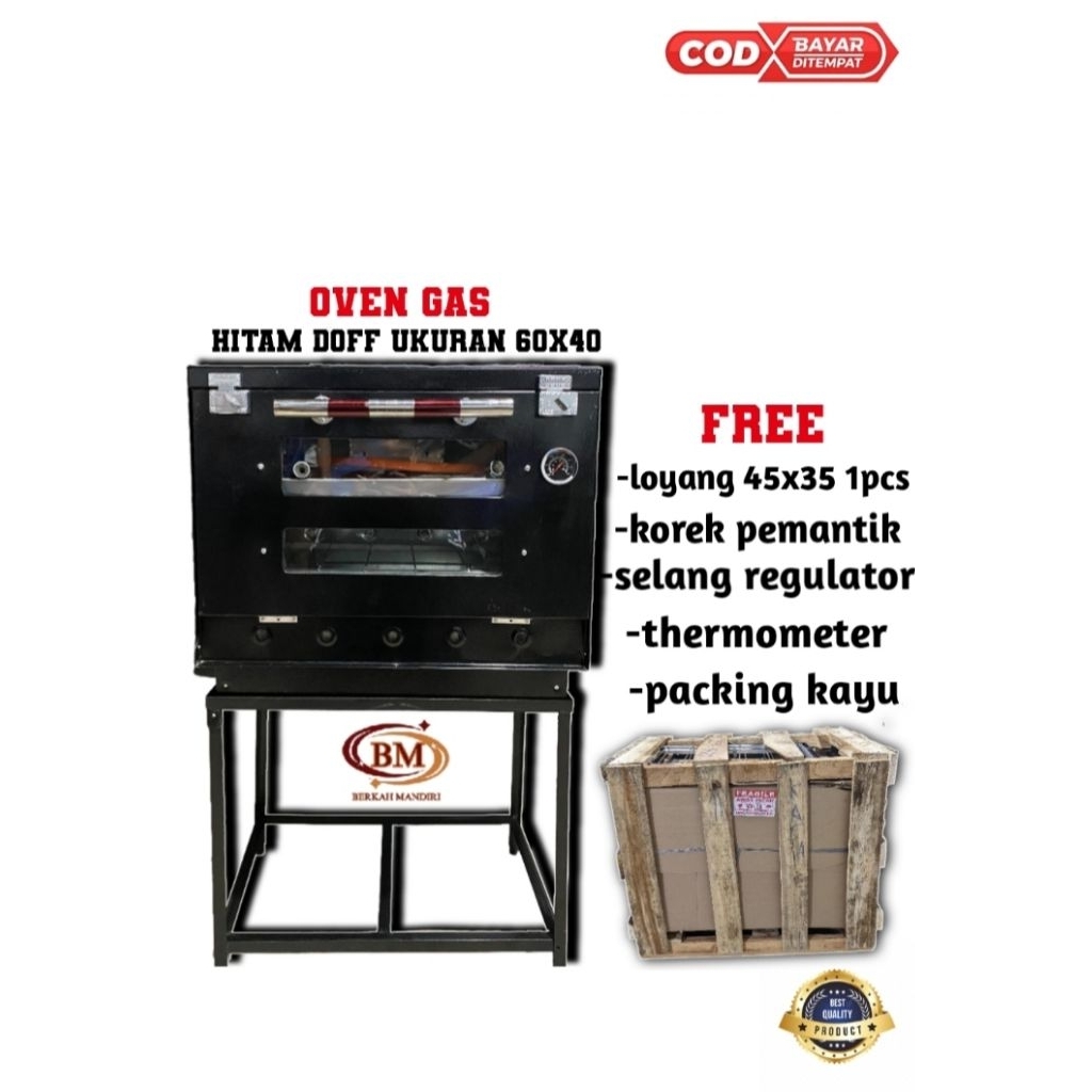 OVEN GAS/OVEN GAS 60X40/ OVEN GAS HITAM DOFF, OVEN GAS MANUAL, OVEN GAS