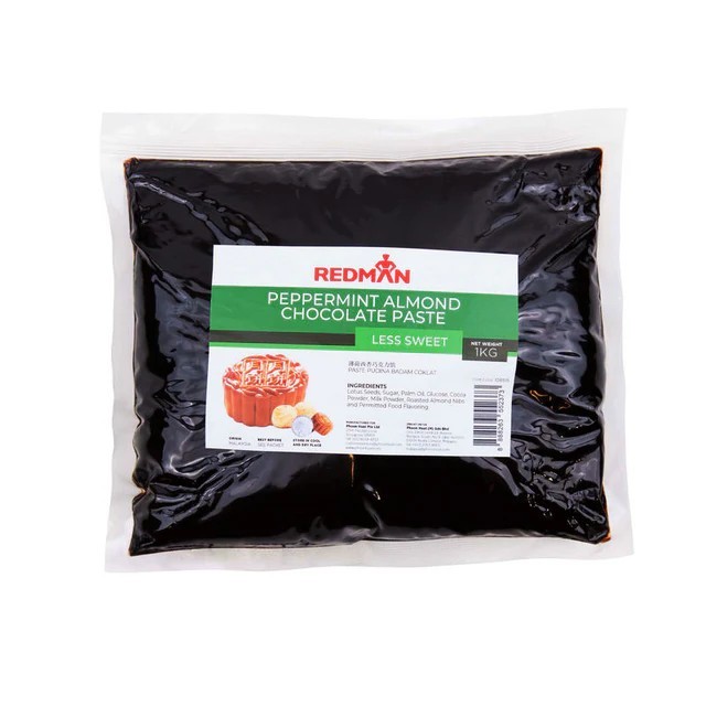 

Redman Mooncake Fillings Peppermint Almond Chocolate Paste isian mooncake less sweet pasta biji teratai