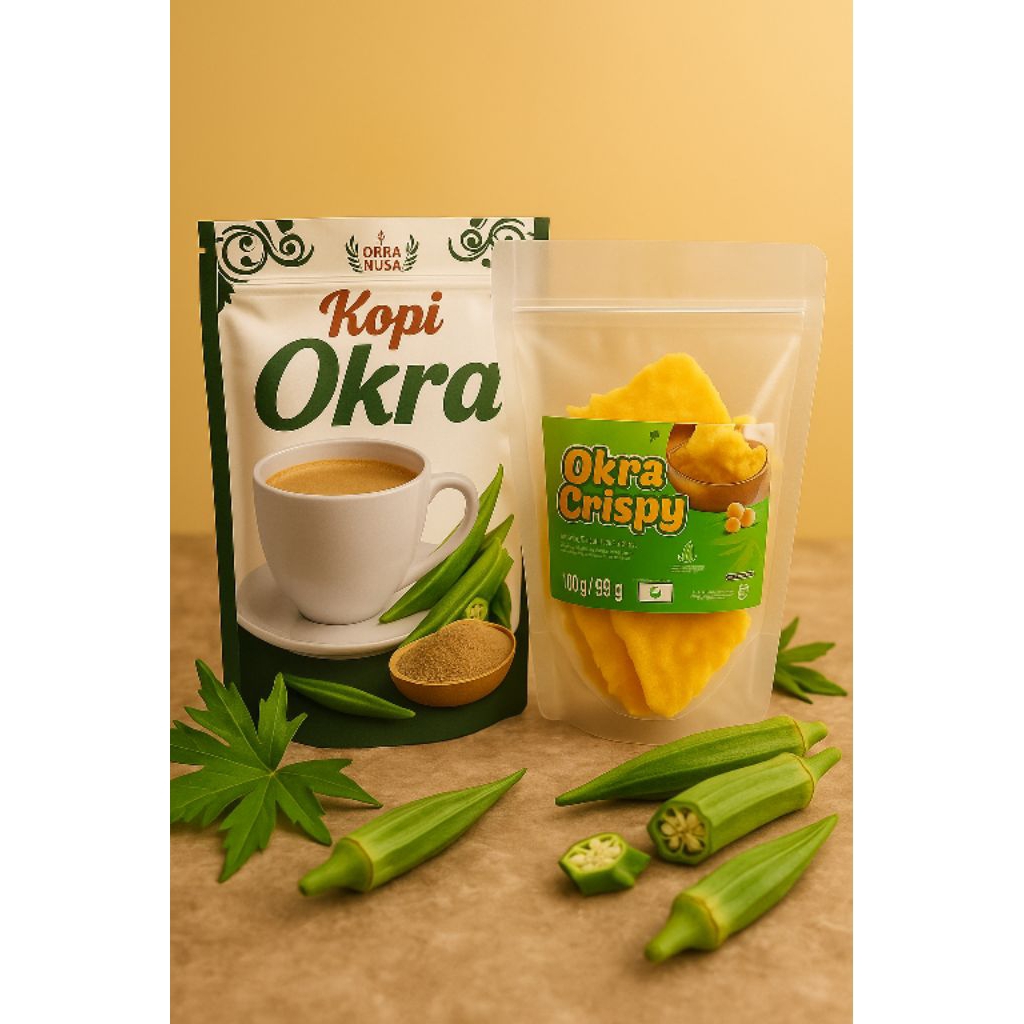 

kopi Okra dan keripik okra bundling