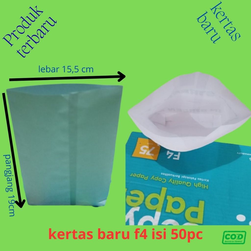 

Bungkus Gorengan Kertas Baru 50Pcs Murah / Kertas Gorengan Anti Minyak