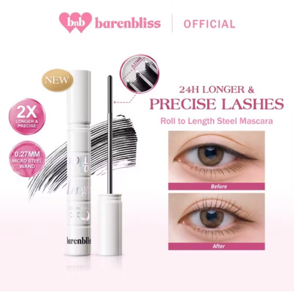 BNB barenbliss Roll to Length Steel Mascara (putih)