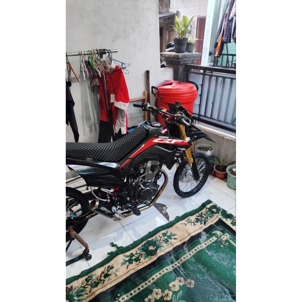 knalpot x1 speed honda crf150 l