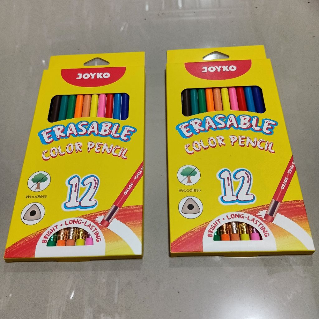 

1 Set Pensil Warna Joyko 12 Warna Bisa Dihapus CP-0130