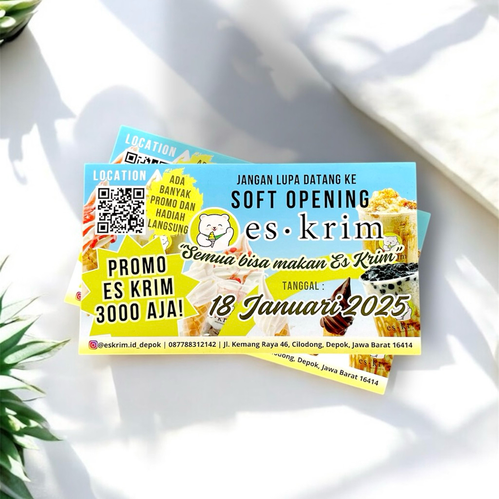 

[] Cetak Brosur A4 A5 A6/ Cetak Leaflet / Cetak Flyer Art Paper 150 gsm Soft Grand Opening LP CRAFT