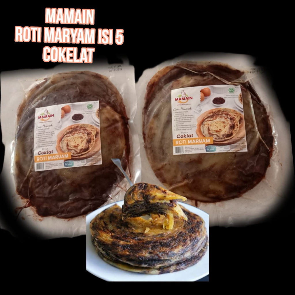 

Mamain roti maryam coklat isi 5