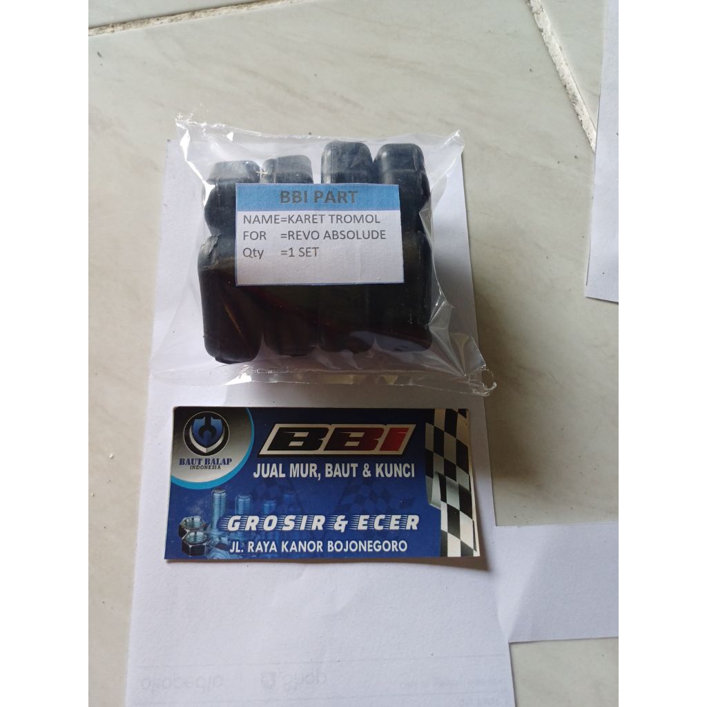 karet tromol belakang revo absolute