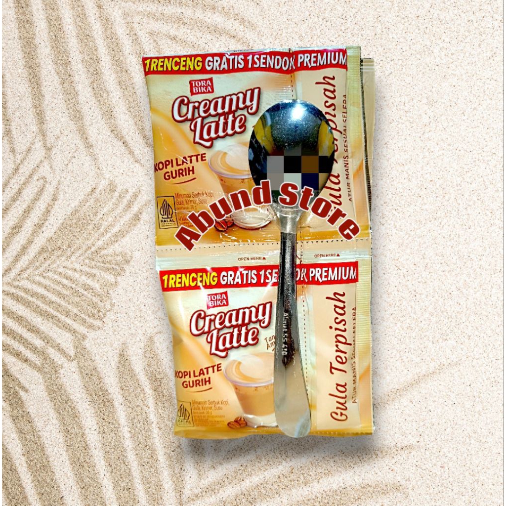 

Kopi Creamy Latte isi 10 sachet Torabika Kopi Bubuk Gula Terpisah