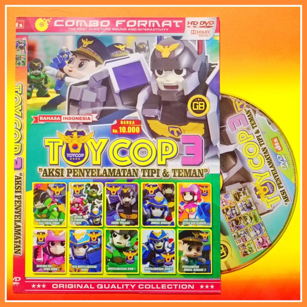 Kaset DVD Film Kartun Anak Robot TOYCOP Terbaru.