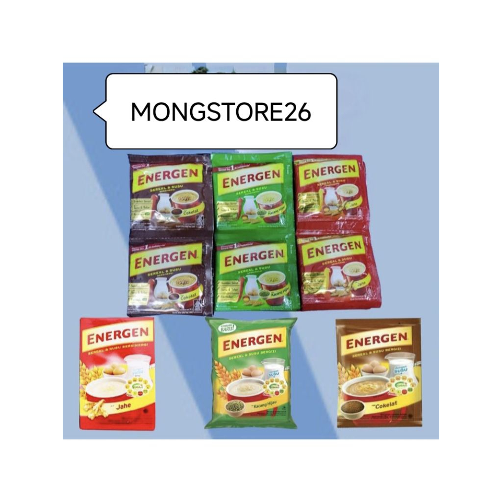 

Energen Susu Sereal Aneka Rasa 10 Sachet @35gr