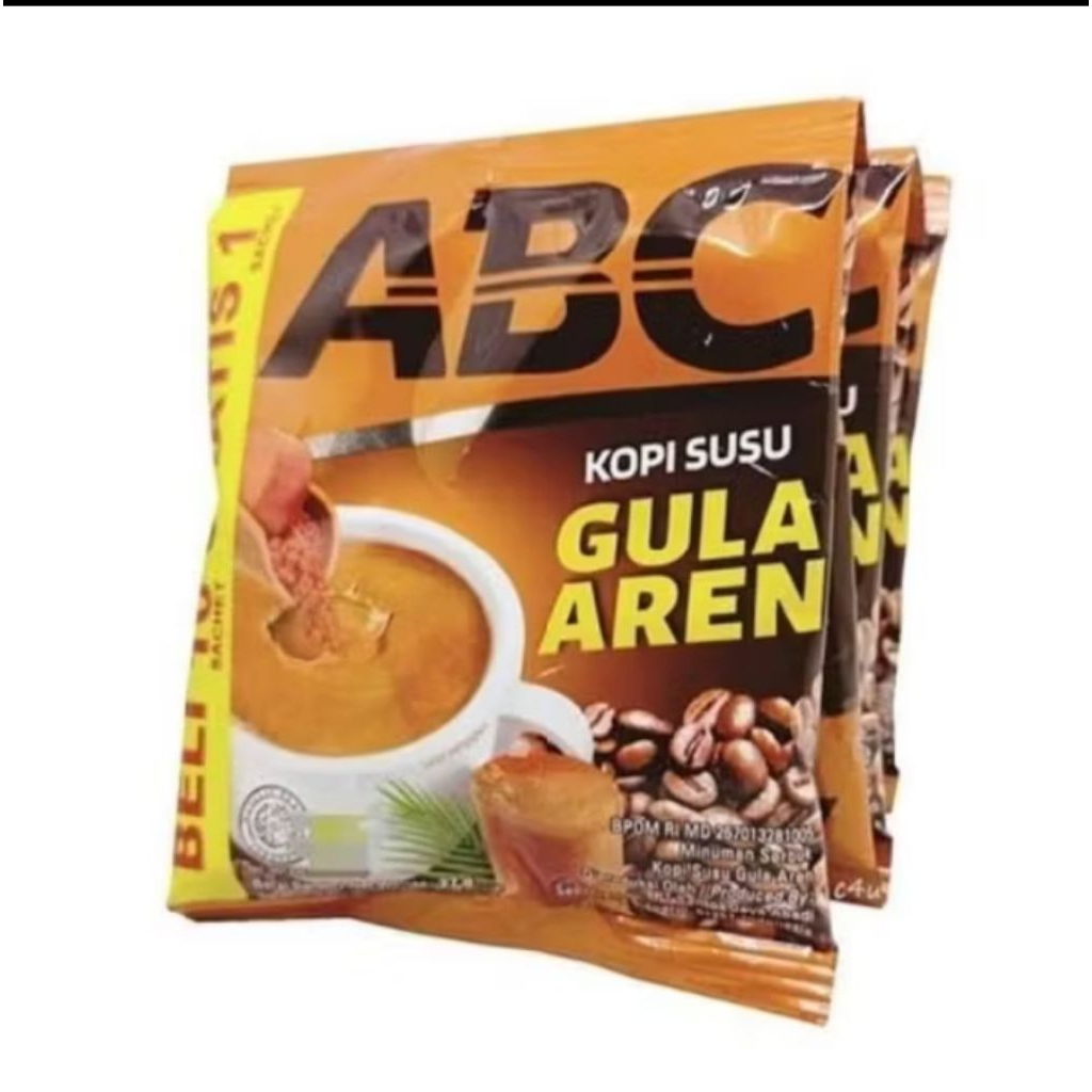 

15 pcs/1 renceng kopi ABC gula aren beli 2 gratis 1