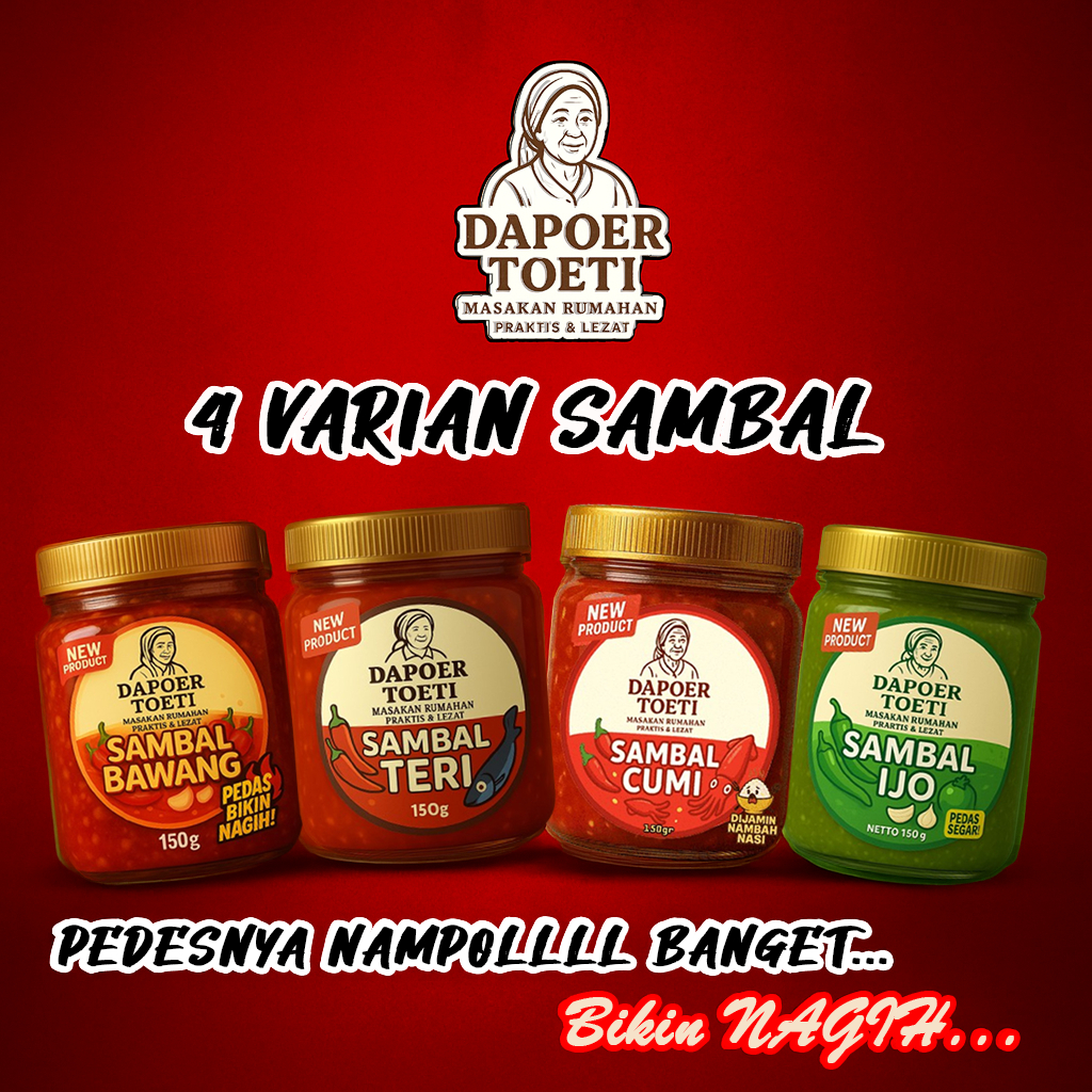 

Sambal Cumi / Sambal Teri / Sambal Bawang / Sambal Ijo by Dapoer Toeti