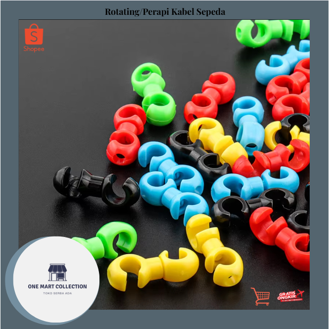 Rotating/Perapi/Pengikat Kabel Sepeda Universal