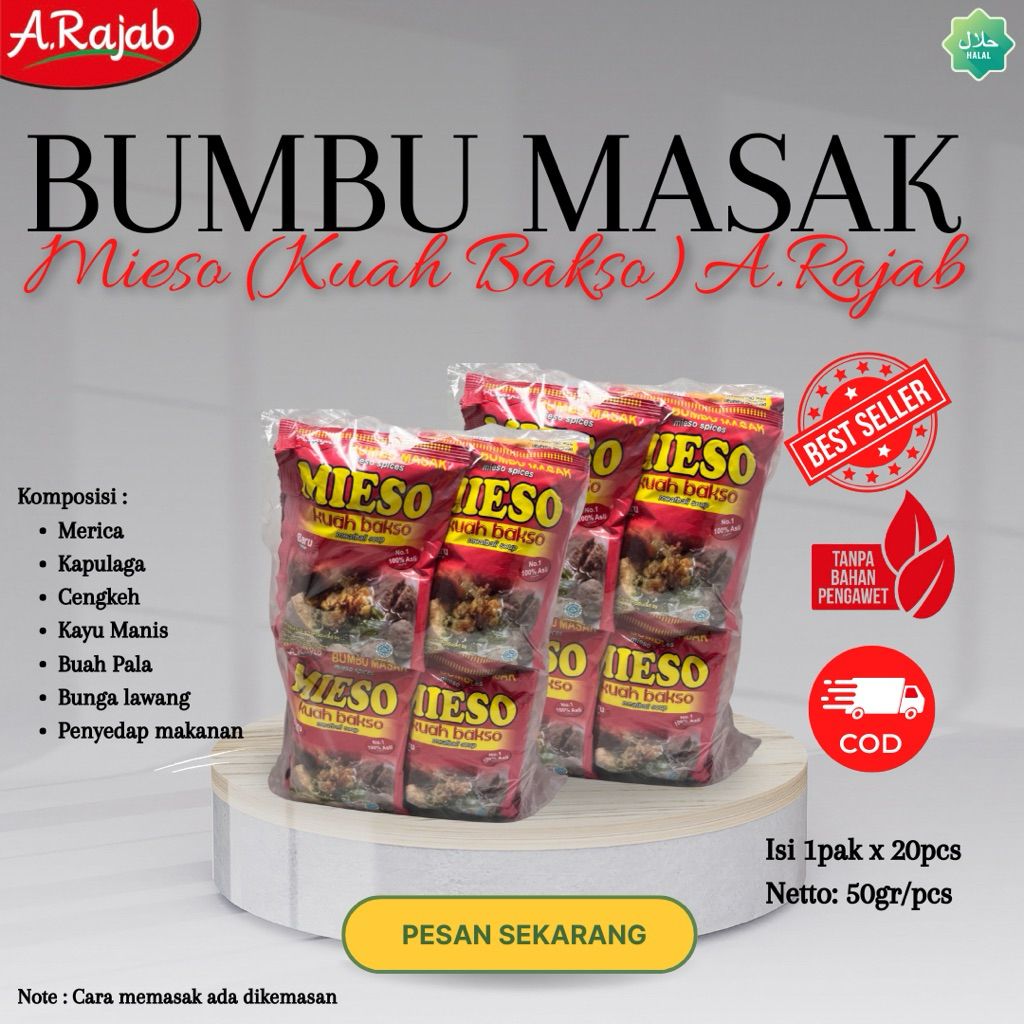 

Bumbu Mieso (Kuah Bakso) 1PAK A.Rajab