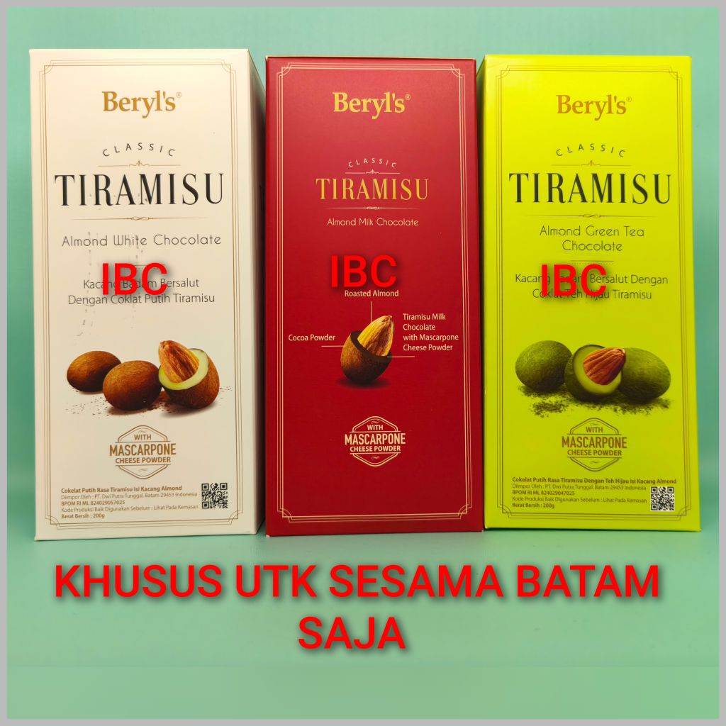 

Beryl's Tiramisu Almond Chocolate 200 gram