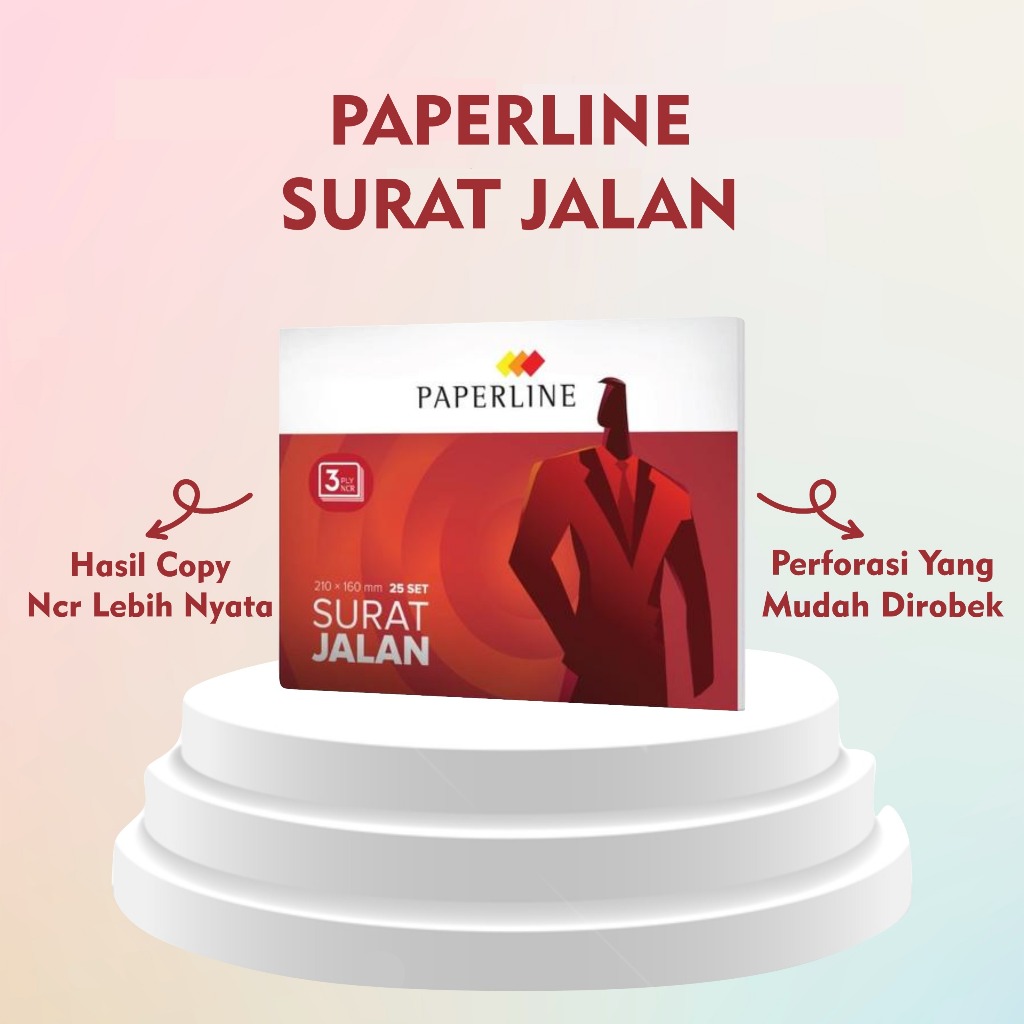

PAPERLINE SURAT JALAN B3 - 120/Surat Jalan Rangkap 3 Ply Paperline/PAPERLINE SURAT JALAN 3 PLY NCR 3 X 25/Nota Surat Jalan PAPERLINE 3 PLY / 3 RANGKAP