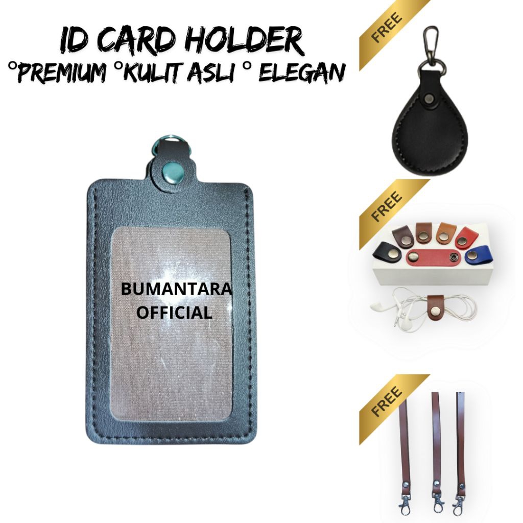

Cardholder Kulit Premium – Tempat Kartu – ID Card Premium – Nametag Kulit – 1 Slot Utama – BUMANTARA OFFICIAL