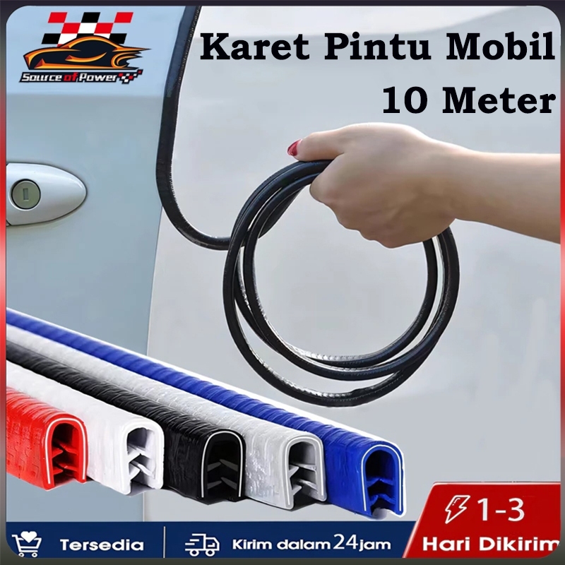 10M Karet Pintu Mobil karet pelindung pintu mobil  Universal Pengaman Door Guard Karet Pelindung Pin