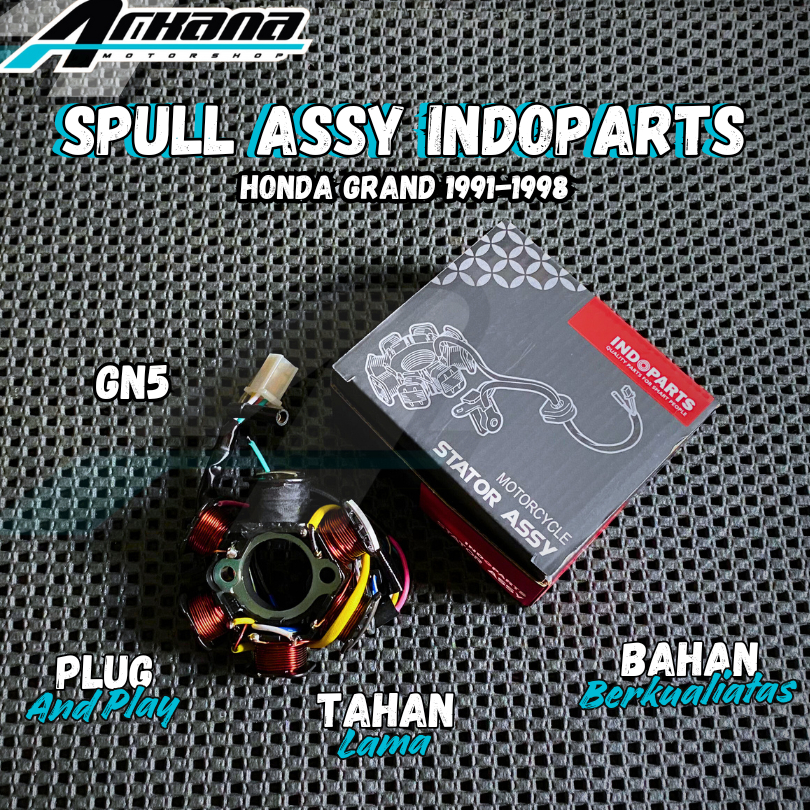 Spull Spul Spool Assy ORIGINAL INDOPARTS Spull Motor Grand Astrea Supra X GN5