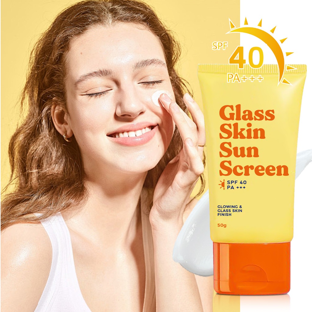 Sunscreen Hybrid Glowing Finishtabir surya spf 50 pa++++ sunscreen