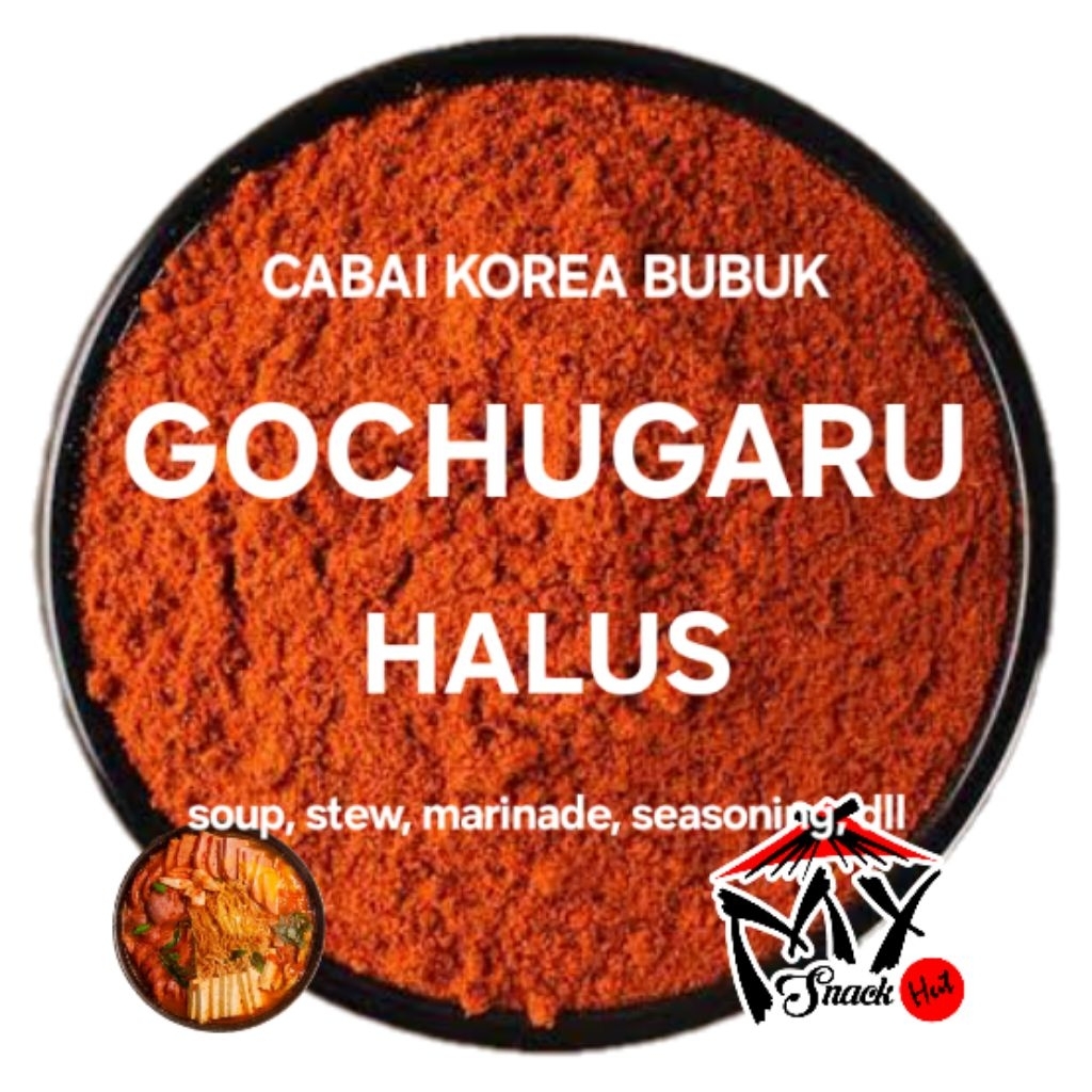 

GOCHUGARU 1KG CABAI MERAH KERING TAEYANGCHO FKALES SERPIH BUBUK MASAKAN KOREA KIMCHI GOCUGARU HALAL