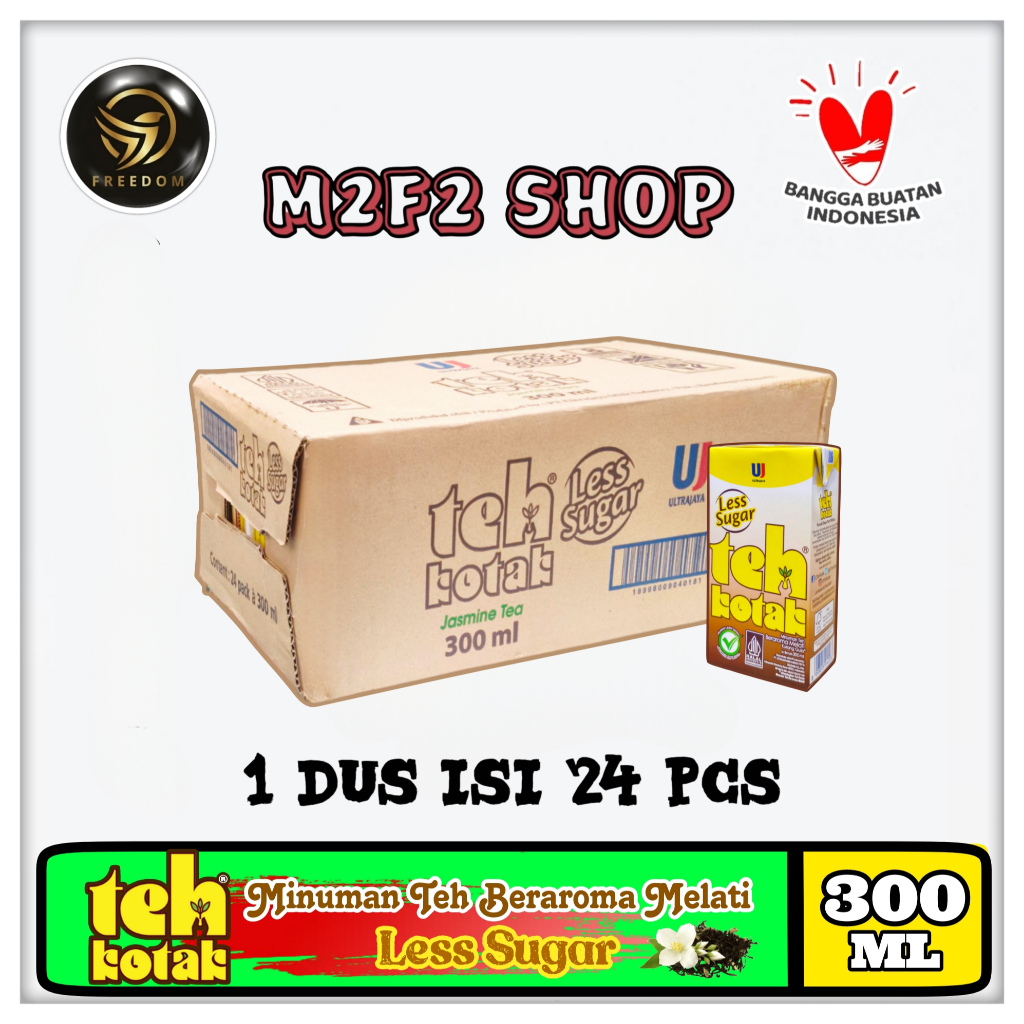 

Teh Kotak Ultra Jasmine Tea Less Sugar | Teh Melati Rendah Gula - 300 ml (Kemasan Karton)